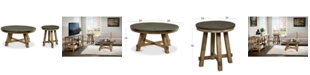 Furniture Breslin Bluestone Table Furniture, 2-Pc. Set (Round Coffee Table & Round End Table)